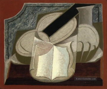 stillleben totenkopfkerze buch Ölbilder verkaufen - Buch und Gitarre 1925 Juan Gris